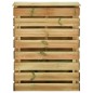 vidaXL Compostador de láminas madera de pino impregnada 80x50x100 cm vidaXL Compostador de láminas madera de pino impregnada 80x50x100 cm