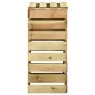 vidaXL Compostador de láminas madera de pino impregnada 80x50x100 cm vidaXL Compostador de láminas madera de pino impregnada 80x50x100 cm