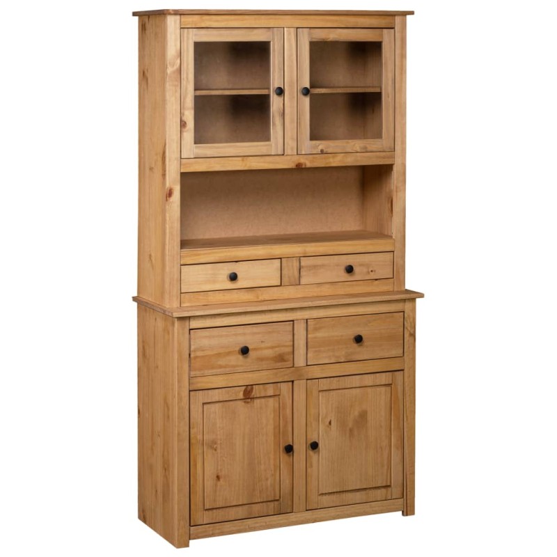 vidaXL Aparador de madera maciza de pino estilo Panamá 93x40,5x180 cm vidaXL Aparador de madera maciza de pino estilo Panamá 93x40,5x180 cm