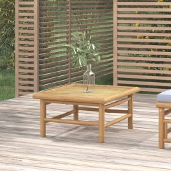 vidaXL Mesa de jardín bambú 65x55x30 cm