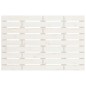 vidaXL Cabecero de cama de pared madera maciza pino blanco 96x3x63 cm