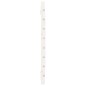 vidaXL Cabecero de cama de pared madera maciza pino blanco 96x3x63 cm