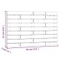 vidaXL Cabecero de cama de pared madera maciza pino blanco 96x3x63 cm