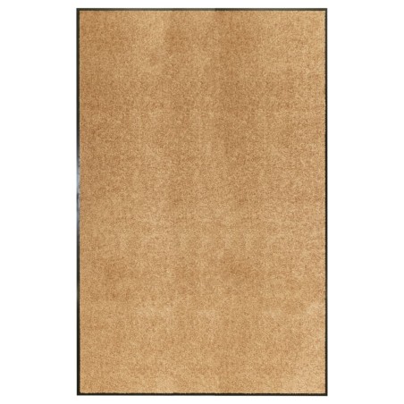 vidaXL Felpudo lavable crema 120x180 cm