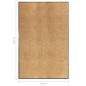 vidaXL Felpudo lavable crema 120x180 cm