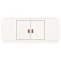 vidaXL Mesa de centro de madera maciza de pino blanco 100x50x41 cm