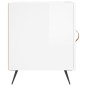 vidaXL Mesitas noche 2 uds madera ingeniería blanco brillo 40x40x50 cm vidaXL Mesitas noche 2 uds madera ingeniería blanco brillo 40x40x50 cm