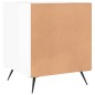 vidaXL Mesitas noche 2 uds madera ingeniería blanco brillo 40x40x50 cm vidaXL Mesitas noche 2 uds madera ingeniería blanco brillo 40x40x50 cm