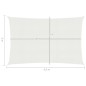 vidaXL Toldo de vela blanco HDPE 160 g/m² 3x4,5 m vidaXL Toldo de vela blanco HDPE 160 g/m² 3x4,5 m