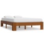 vidaXL Estructura de cama madera maciza pino marrón claro 120x200 cm vidaXL Estructura de cama madera maciza pino marrón claro 120x200 cm