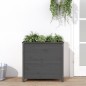 vidaXL Jardinera madera maciza de pino gris 82,5x40x78 cm vidaXL Jardinera madera maciza de pino gris 82,5x40x78 cm
