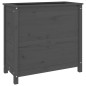 vidaXL Jardinera madera maciza de pino gris 82,5x40x78 cm vidaXL Jardinera madera maciza de pino gris 82,5x40x78 cm