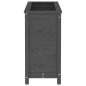 vidaXL Jardinera madera maciza de pino gris 82,5x40x78 cm vidaXL Jardinera madera maciza de pino gris 82,5x40x78 cm