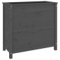 vidaXL Jardinera madera maciza de pino gris 82,5x40x78 cm vidaXL Jardinera madera maciza de pino gris 82,5x40x78 cm