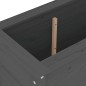 vidaXL Jardinera madera maciza de pino gris 82,5x40x78 cm vidaXL Jardinera madera maciza de pino gris 82,5x40x78 cm