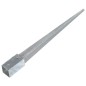 vidaXL Picas de tierra 6 unidades acero galvanizado plateado 7x7x90 cm vidaXL Picas de tierra 6 unidades acero galvanizado plateado 7x7x90 cm