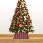 vidaXL Falda del árbol de Navidad roja y negra 48x48x25 cm vidaXL Falda del árbol de Navidad roja y negra 48x48x25 cm