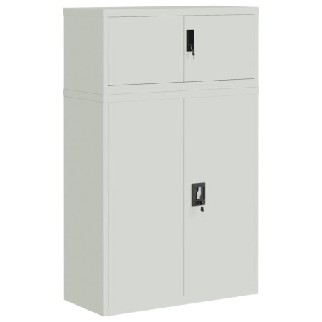 vidaXL Armario archivador de acero gris claro 90x40x145 cm