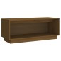 vidaXL Mueble de TV madera maciza de pino marrón miel 90x35x35 cm vidaXL Mueble de TV madera maciza de pino marrón miel 90x35x35 cm