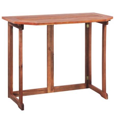 vidaXL Mesa para terraza bistró madera maciza de acacia 90x50x75 cm