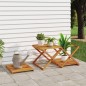 vidaXL Estantería plegable 3 alturas madera acacia marrón 43x31x63 cm vidaXL Estantería plegable 3 alturas madera acacia marrón 43x31x63 cm
