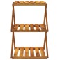 vidaXL Estantería plegable 3 alturas madera acacia marrón 43x31x63 cm vidaXL Estantería plegable 3 alturas madera acacia marrón 43x31x63 cm