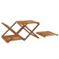 vidaXL Estantería plegable 3 alturas madera acacia marrón 43x31x63 cm vidaXL Estantería plegable 3 alturas madera acacia marrón 43x31x63 cm