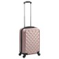vidaXL Maleta con ruedas trolley rígida rosa dorado ABS vidaXL Maleta con ruedas trolley rígida rosa dorado ABS