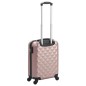 vidaXL Maleta con ruedas trolley rígida rosa dorado ABS vidaXL Maleta con ruedas trolley rígida rosa dorado ABS