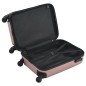 vidaXL Maleta con ruedas trolley rígida rosa dorado ABS vidaXL Maleta con ruedas trolley rígida rosa dorado ABS