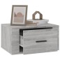 vidaXL Mesita de noche de pared gris Sonoma 50x36x25 cm vidaXL Mesita de noche de pared gris Sonoma 50x36x25 cm