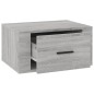 vidaXL Mesita de noche de pared gris Sonoma 50x36x25 cm vidaXL Mesita de noche de pared gris Sonoma 50x36x25 cm