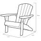 Keter Silla Adirondack Troy color grafito Keter Silla Adirondack Troy color grafito