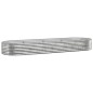 vidaXL Jardinera arriate acero recubrimiento polvo plata 322x100x36 cm vidaXL Jardinera arriate acero recubrimiento polvo plata 322x100x36 cm