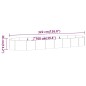 vidaXL Jardinera arriate acero recubrimiento polvo plata 322x100x36 cm vidaXL Jardinera arriate acero recubrimiento polvo plata 322x100x36 cm