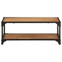 vidaXL Mesa de centro de madera maciza acacia 90x45x35 cm