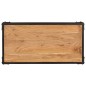vidaXL Mesa de centro de madera maciza acacia 90x45x35 cm