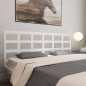 vidaXL Cabecero de cama madera maciza de pino blanco 205,5x4x100 cm vidaXL Cabecero de cama madera maciza de pino blanco 205,5x4x100 cm
