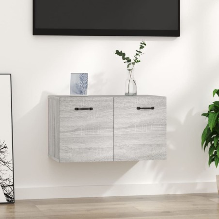 vidaXL Armario pared madera contrachapada gris Sonoma 60x36,5x35 cm