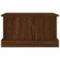 vidaXL Baúl almacenaje madera contrachapada roble marrón 50x30x28 cm