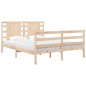 vidaXL Estructura de cama madera maciza de pino 150x200 cm