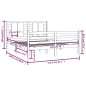 vidaXL Estructura de cama madera maciza de pino 150x200 cm