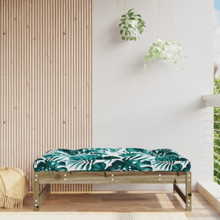 vidaXL Taburete de jardín madera de pino impregnada 120x80 cm