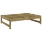 vidaXL Taburete de jardín madera de pino impregnada 120x80 cm vidaXL Taburete de jardín madera de pino impregnada 120x80 cm
