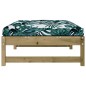 vidaXL Taburete de jardín madera de pino impregnada 120x80 cm vidaXL Taburete de jardín madera de pino impregnada 120x80 cm