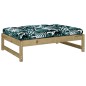 vidaXL Taburete de jardín madera de pino impregnada 120x80 cm vidaXL Taburete de jardín madera de pino impregnada 120x80 cm