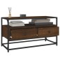 vidaXL Mueble para TV madera contrachapada roble marrón 80x35x45 cm vidaXL Mueble para TV madera contrachapada roble marrón 80x35x45 cm