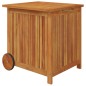 vidaXL Caja de almacenaje de jardín ruedas acacia maciza 60x50x58 cm vidaXL Caja de almacenaje de jardín ruedas acacia maciza 60x50x58 cm