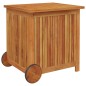 vidaXL Caja de almacenaje de jardín ruedas acacia maciza 60x50x58 cm vidaXL Caja de almacenaje de jardín ruedas acacia maciza 60x50x58 cm