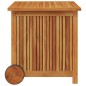vidaXL Caja de almacenaje de jardín ruedas acacia maciza 60x50x58 cm vidaXL Caja de almacenaje de jardín ruedas acacia maciza 60x50x58 cm